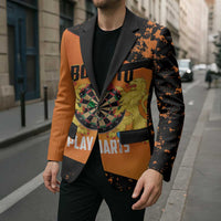 Personalised Netherlands Darts Blazer Born To Play Darts Grunge Style - Wonder Print Shop