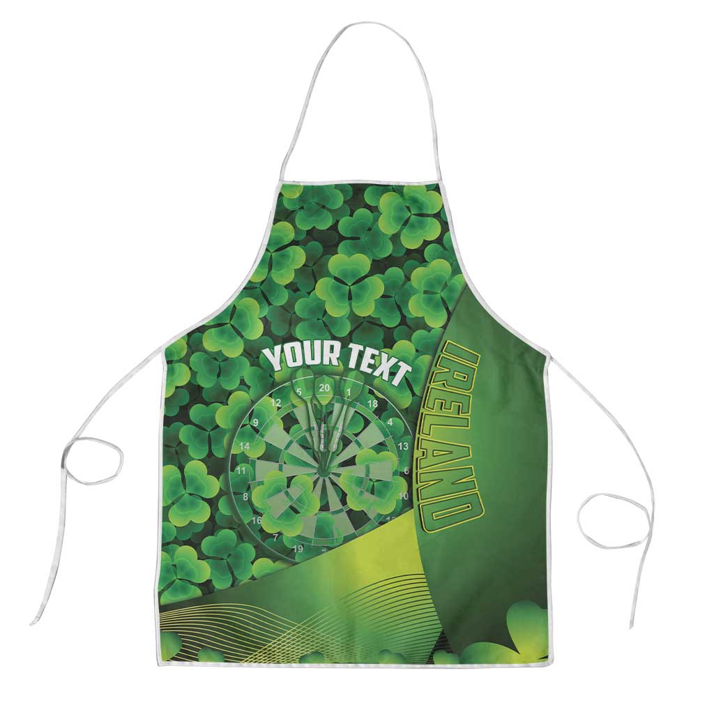 Personalised Ireland Darts Apron Dartboard Irish Shamrock Pattern - Wonder Print Shop