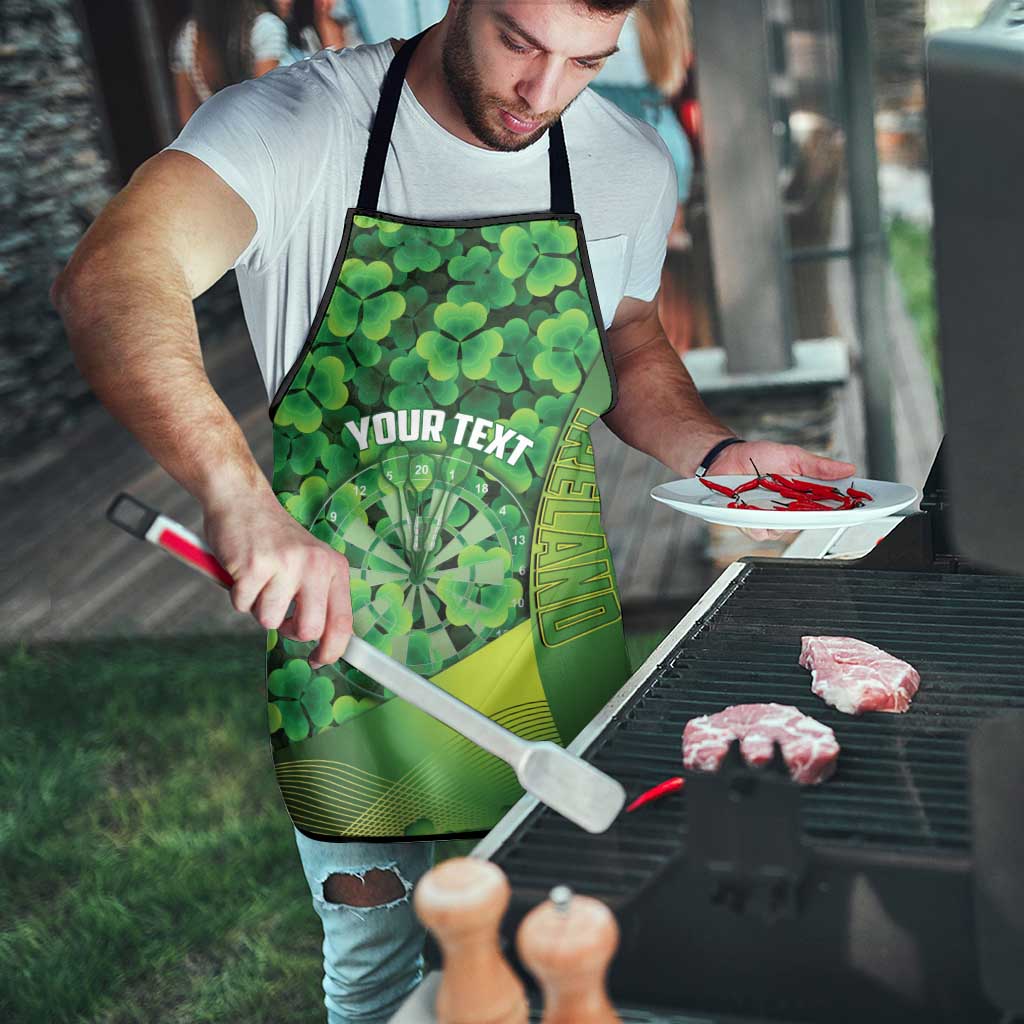 Personalised Ireland Darts Apron Dartboard Irish Shamrock Pattern - Wonder Print Shop