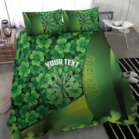 Personalised Ireland Darts Bedding Set Dartboard Irish Shamrock Pattern - Wonder Print Shop