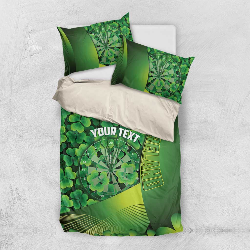 Personalised Ireland Darts Bedding Set Dartboard Irish Shamrock Pattern - Wonder Print Shop
