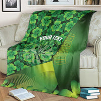 Personalised Ireland Darts Blanket Dartboard Irish Shamrock Pattern - Wonder Print Shop