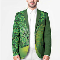 Personalised Ireland Darts Blazer Dartboard Irish Shamrock Pattern - Wonder Print Shop