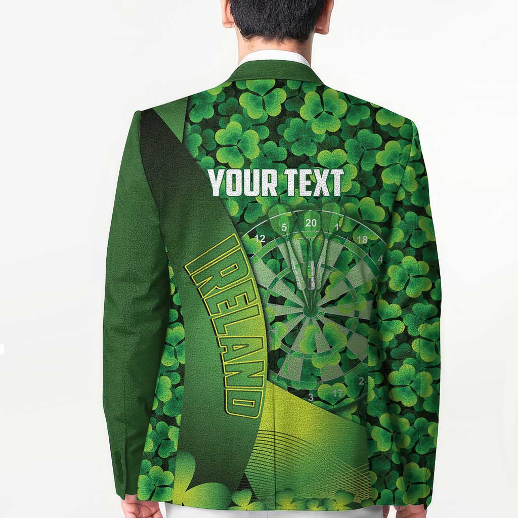 Personalised Ireland Darts Blazer Dartboard Irish Shamrock Pattern - Wonder Print Shop