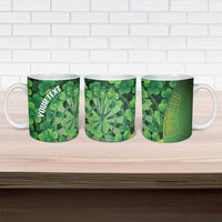 Personalised Ireland Darts Ceramic Mug Dartboard Irish Shamrock Pattern - Wonder Print Shop