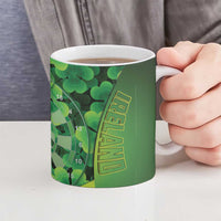 Personalised Ireland Darts Ceramic Mug Dartboard Irish Shamrock Pattern - Wonder Print Shop