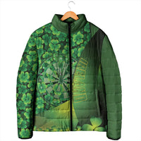 Personalised Ireland Darts Padded Jacket Dartboard Irish Shamrock Pattern - Wonder Print Shop