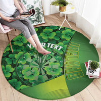 Personalised Ireland Darts Round Carpet Dartboard Irish Shamrock Pattern - Wonder Print Shop