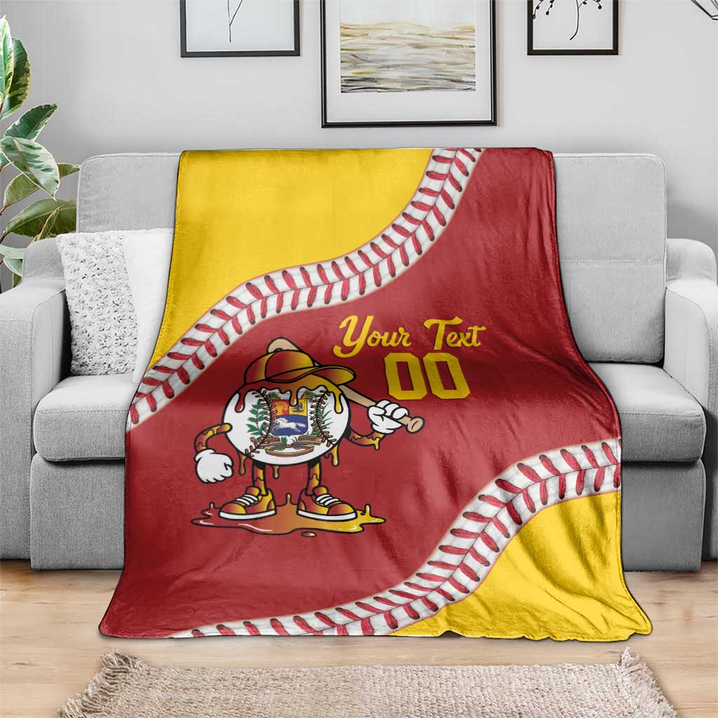 Venezuela 2026 Baseball Custom Blanket Go Champions Drip Style