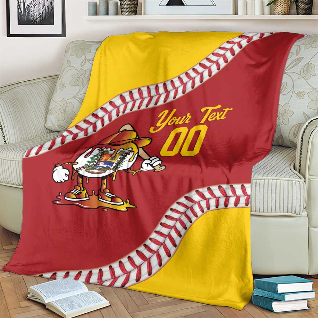 Venezuela 2026 Baseball Custom Blanket Go Champions Drip Style