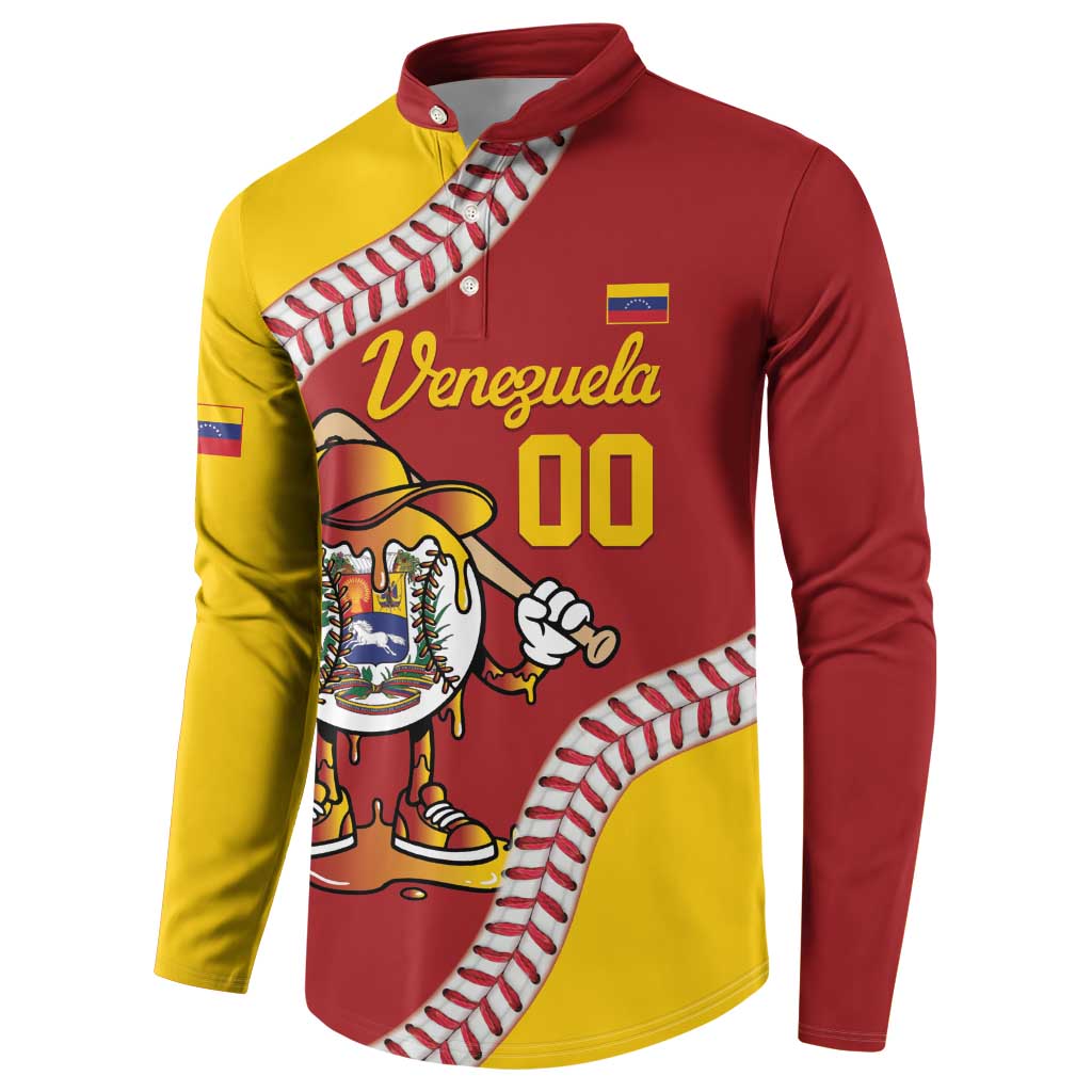 Venezuela 2026 Baseball Custom Button Sweatshirt Go Champions Drip Style