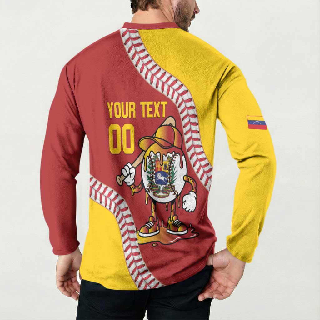 Venezuela 2026 Baseball Custom Button Sweatshirt Go Champions Drip Style