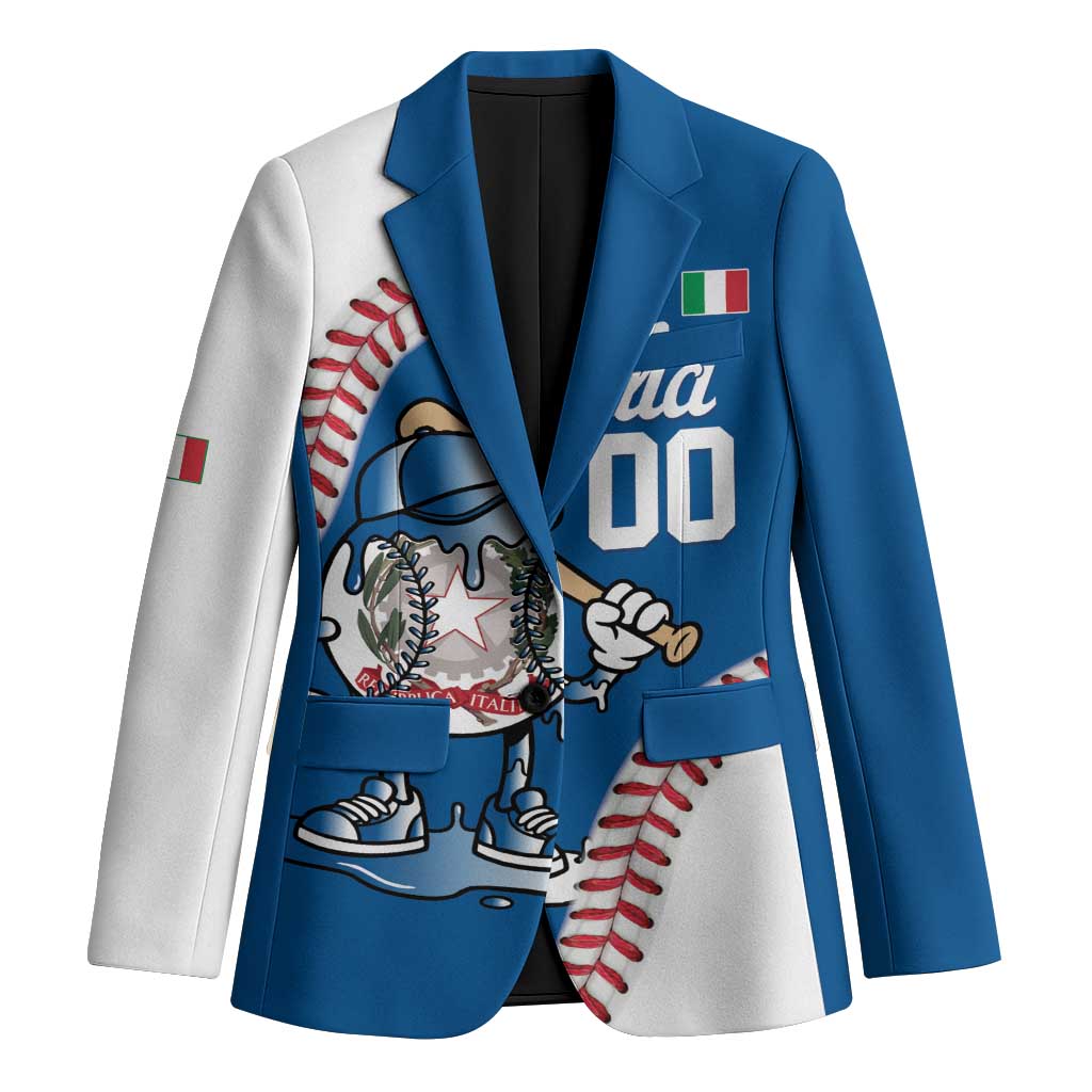 Italy 2026 Baseball Custom Blazer Go Champions Drip Style