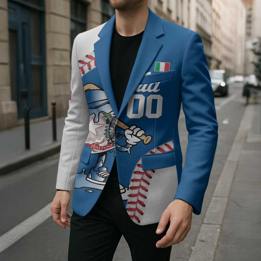 Italy 2026 Baseball Custom Blazer Go Champions Drip Style