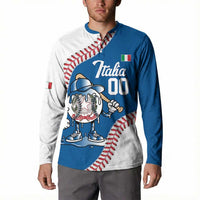 Italy 2026 Baseball Custom Button Sweatshirt Go Champions Drip Style