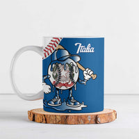 Italy 2026 Baseball Custom Ceramic Mug Go Champions Drip Style