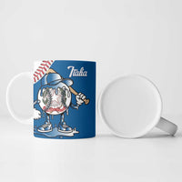 Italy 2026 Baseball Custom Ceramic Mug Go Champions Drip Style