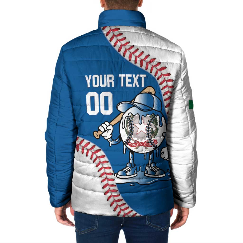 Italy 2026 Baseball Custom Padded Jacket Go Champions Drip Style