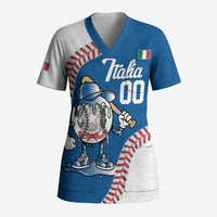Italy 2026 Baseball Custom Scrub Top Go Champions Drip Style