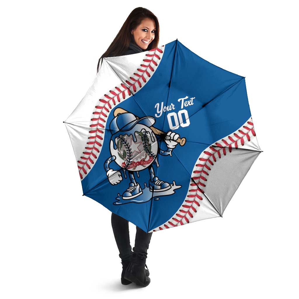 Italy 2026 Baseball Custom Umbrella Go Champions Drip Style