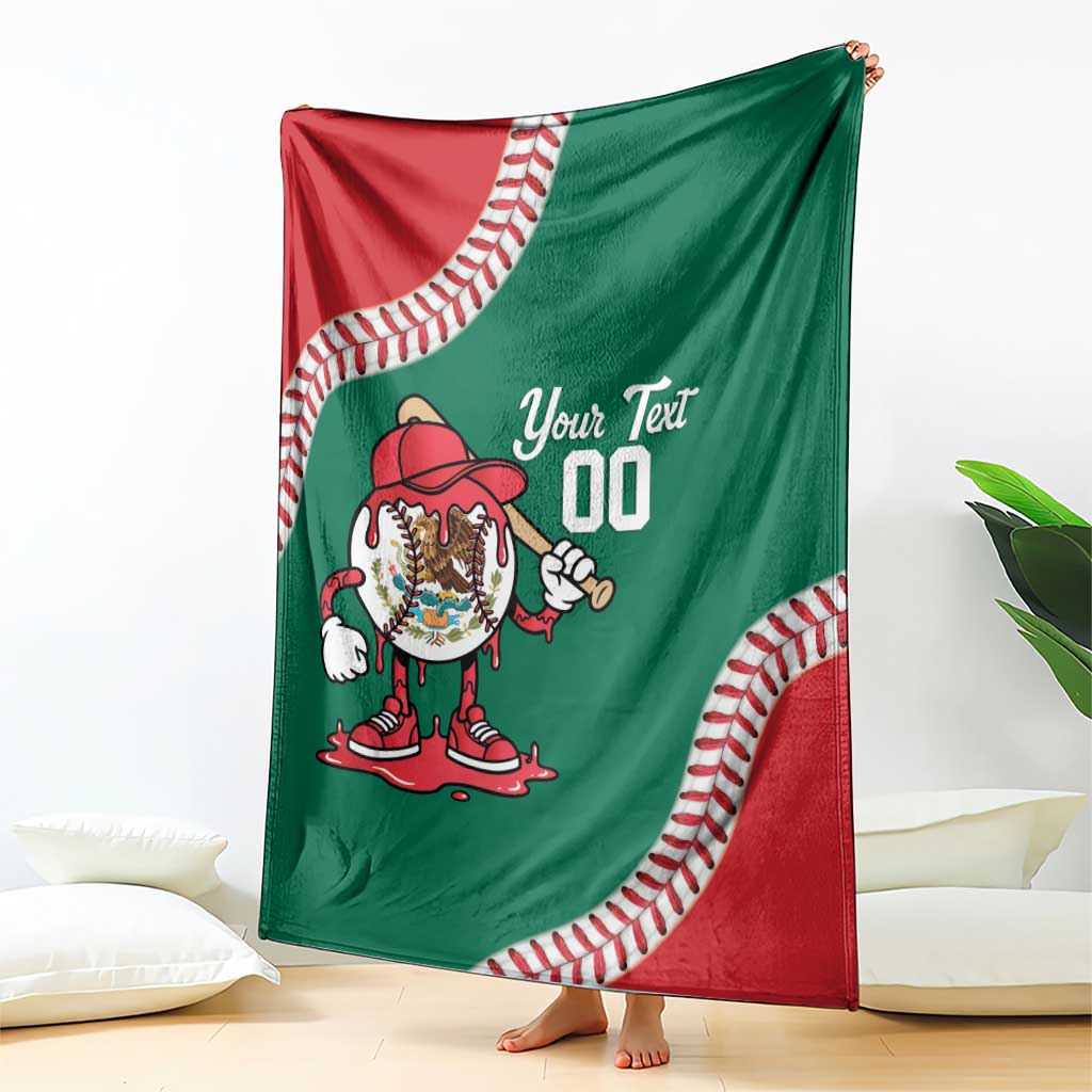Mexico 2026 Baseball Custom Blanket Go Champions Drip Style