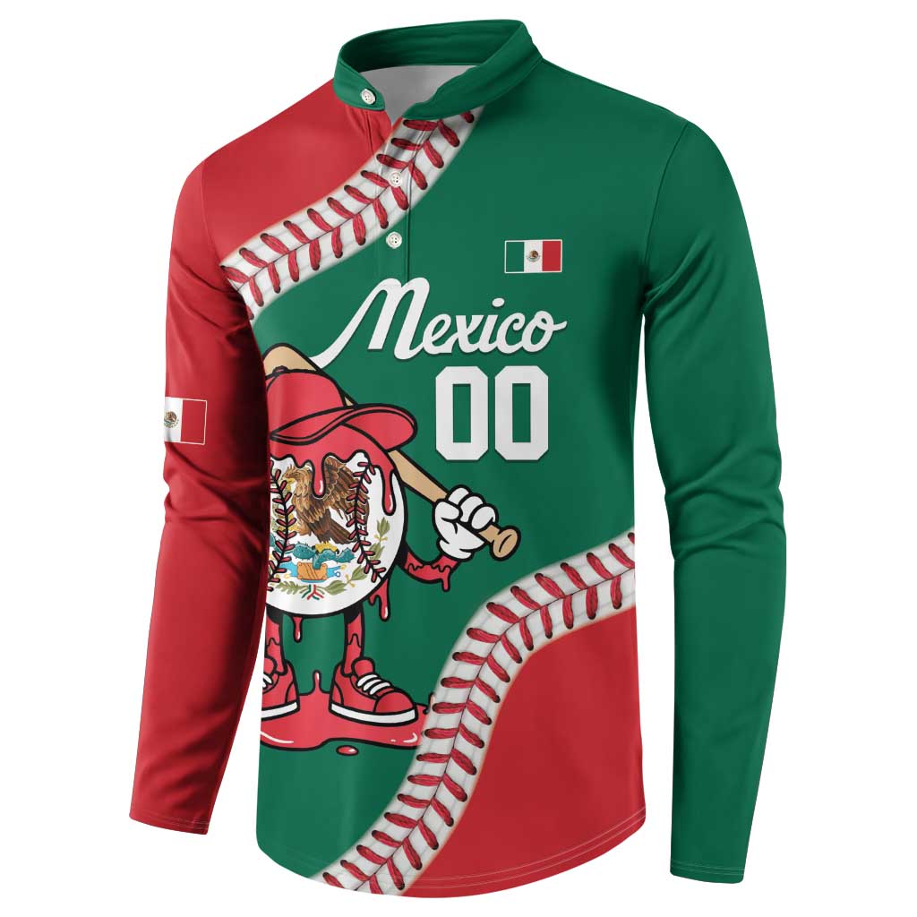 Mexico 2026 Baseball Custom Button Sweatshirt Go Champions Drip Style