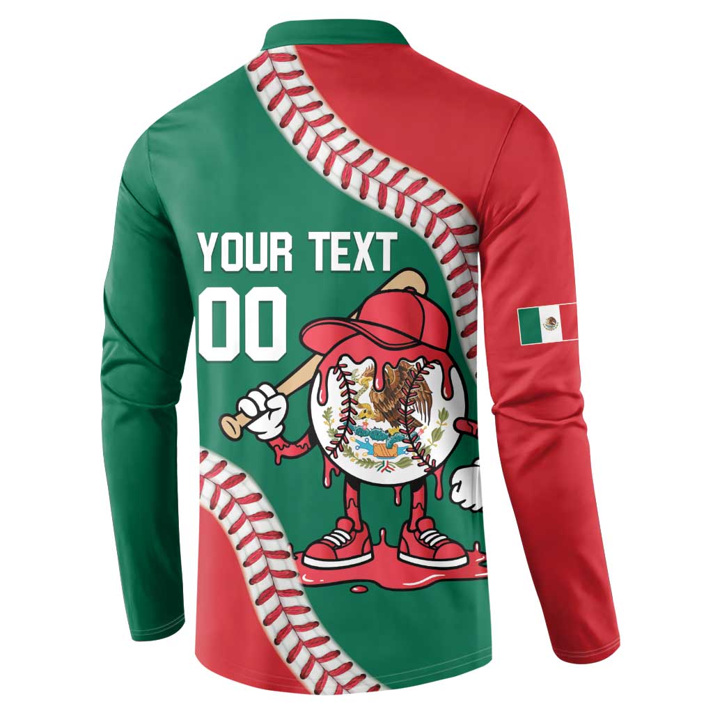 Mexico 2026 Baseball Custom Button Sweatshirt Go Champions Drip Style