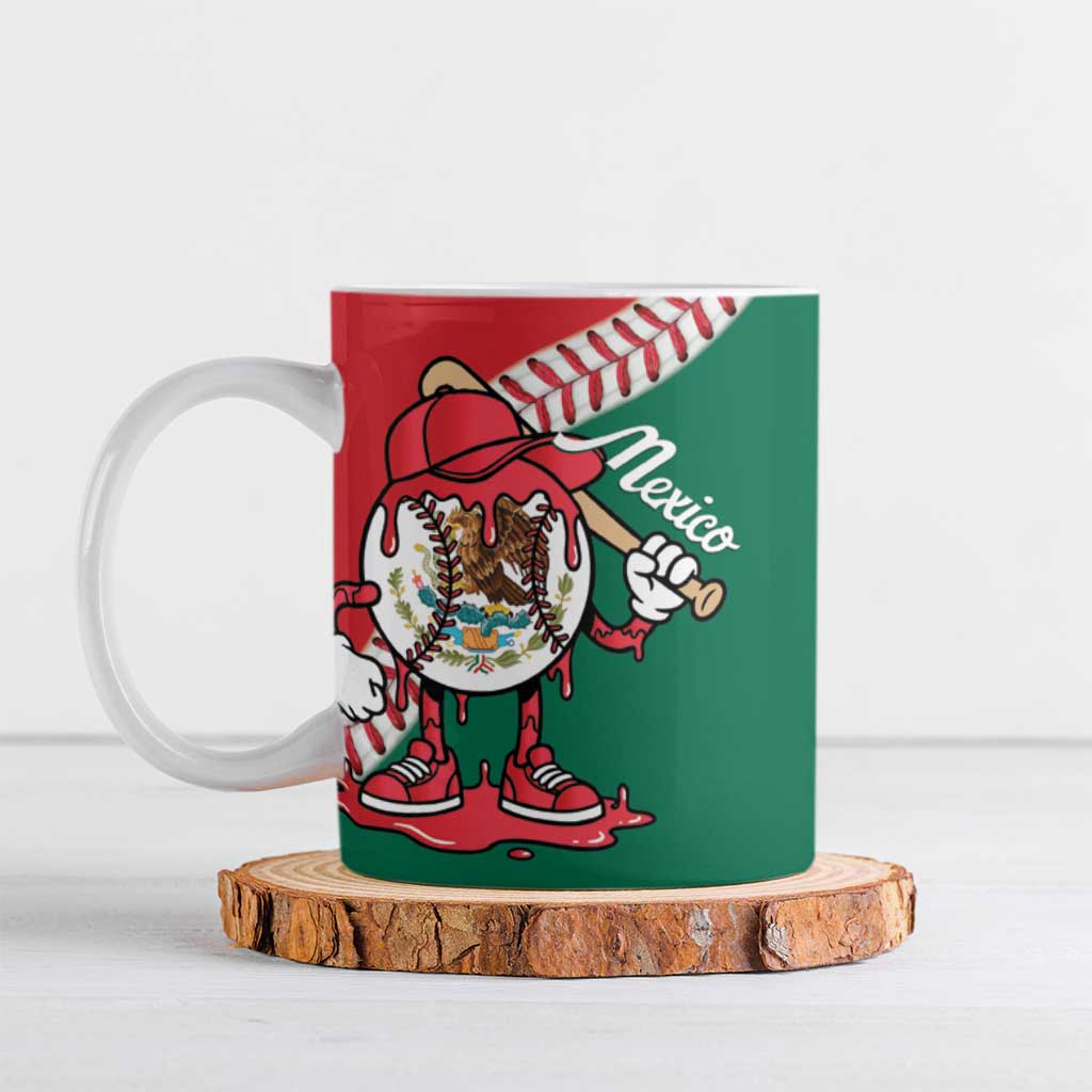 Mexico 2026 Baseball Custom Ceramic Mug Go Champions Drip Style