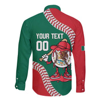 Mexico 2026 Baseball Custom Long Sleeve Button Shirt Go Champions Drip Style