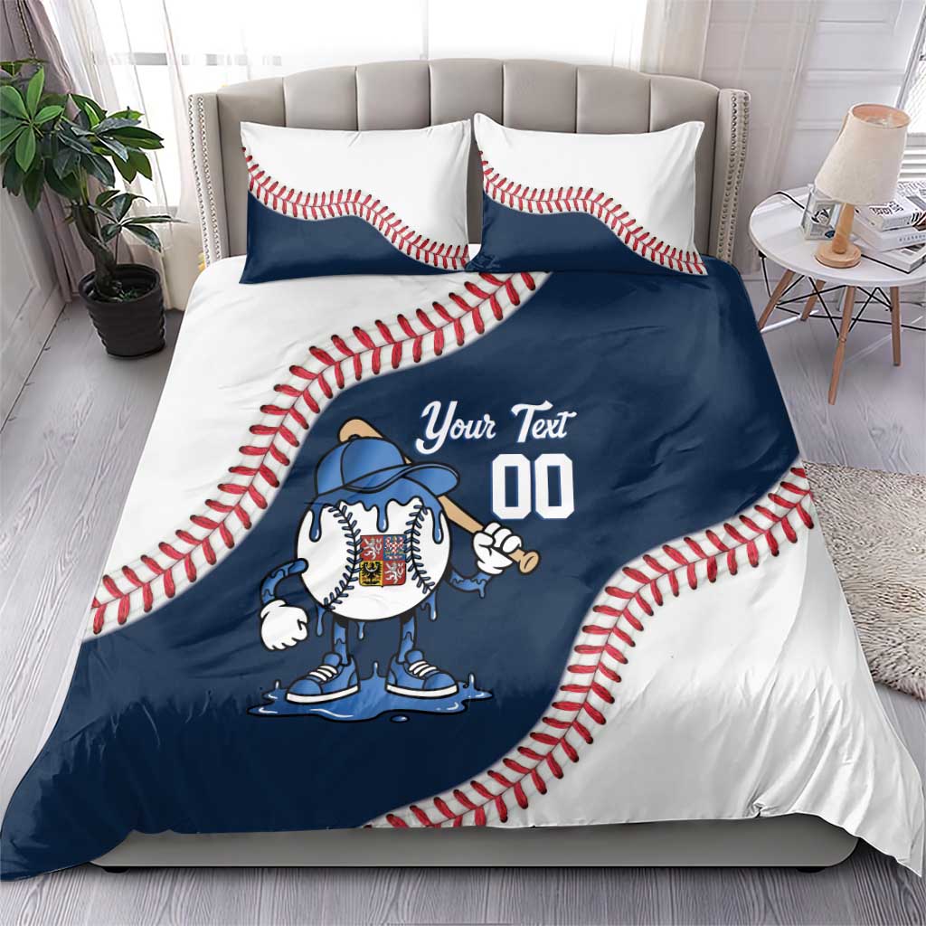 Czech Republic 2026 Baseball Custom Bedding Set Go Cesko Drip Style