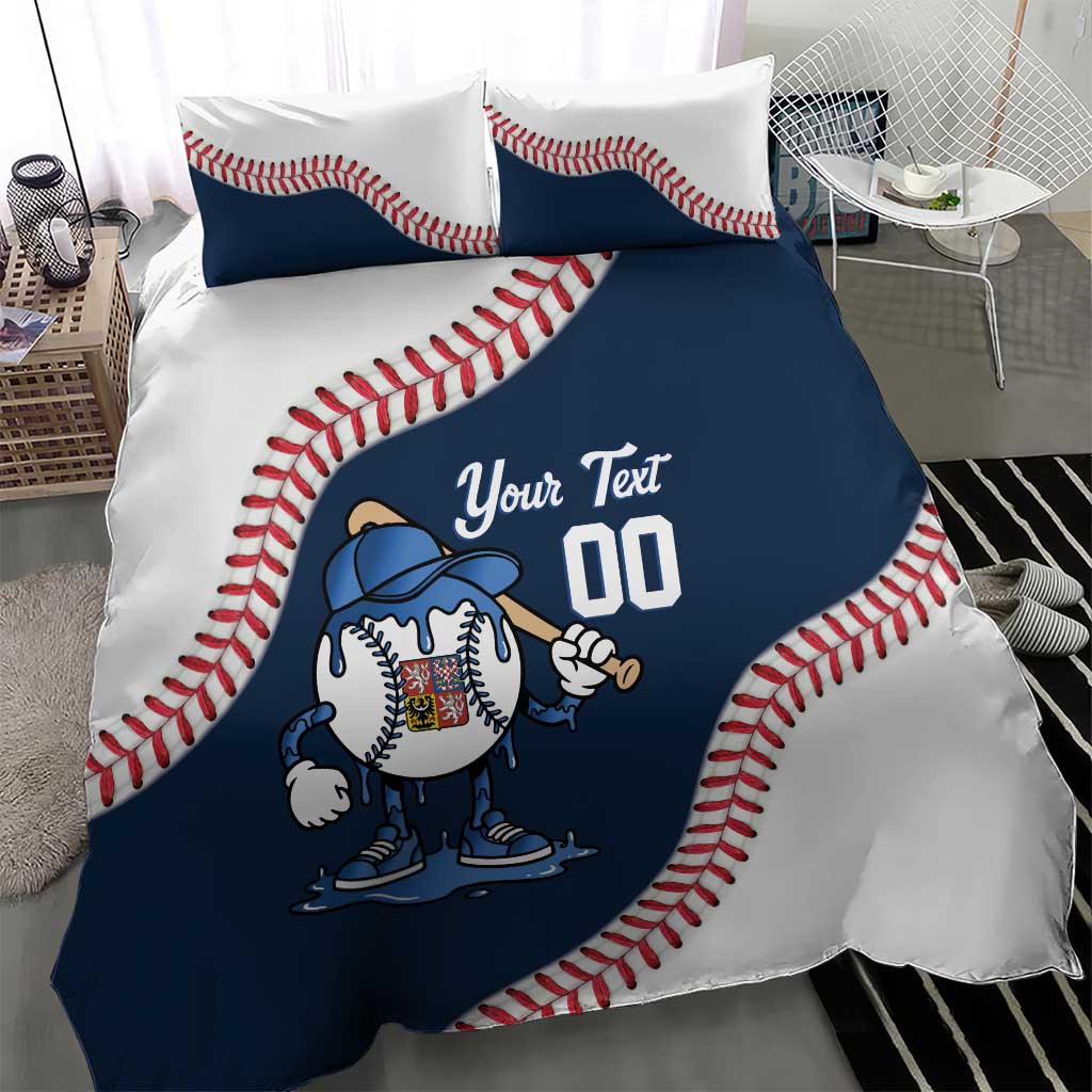 Czech Republic 2026 Baseball Custom Bedding Set Go Cesko Drip Style