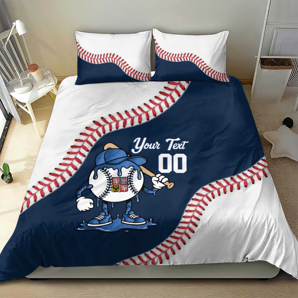 Czech Republic 2026 Baseball Custom Bedding Set Go Cesko Drip Style