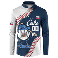 Czech Republic 2026 Baseball Custom Button Sweatshirt Go Cesko Drip Style