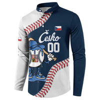 Czech Republic 2026 Baseball Custom Button Sweatshirt Go Cesko Drip Style