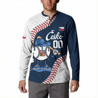 Czech Republic 2026 Baseball Custom Button Sweatshirt Go Cesko Drip Style