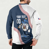 Czech Republic 2026 Baseball Custom Button Sweatshirt Go Cesko Drip Style