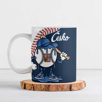 Czech Republic 2026 Baseball Custom Ceramic Mug Go Cesko Drip Style