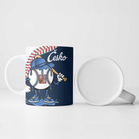 Czech Republic 2026 Baseball Custom Ceramic Mug Go Cesko Drip Style