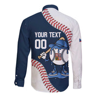 Czech Republic 2026 Baseball Custom Long Sleeve Button Shirt Go Cesko Drip Style