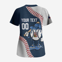 Czech Republic 2026 Baseball Custom Scrub Top Go Cesko Drip Style