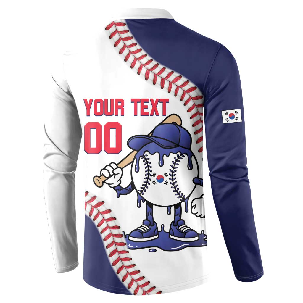South Korea 2026 Baseball Custom Button Sweatshirt Go Champions Drip Style