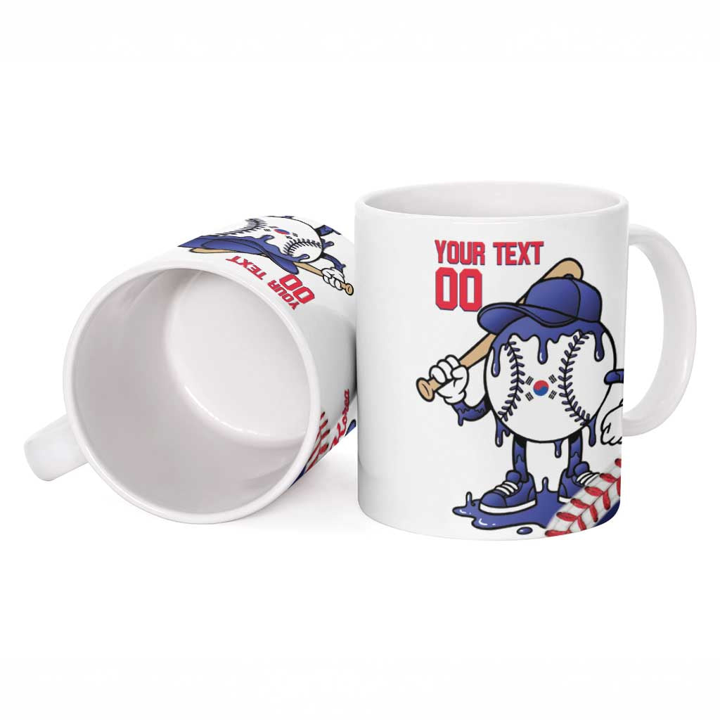 South Korea 2026 Baseball Custom Ceramic Mug Go Champions Drip Style