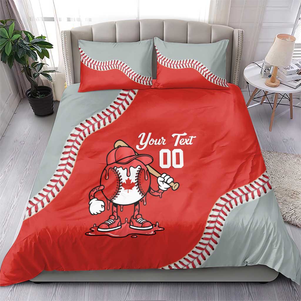 Canada 2026 Baseball Custom Bedding Set Go Champions Drip Style