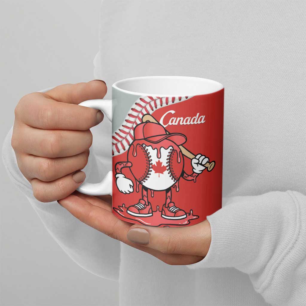 Canada 2026 Baseball Custom Ceramic Mug Go Champions Drip Style