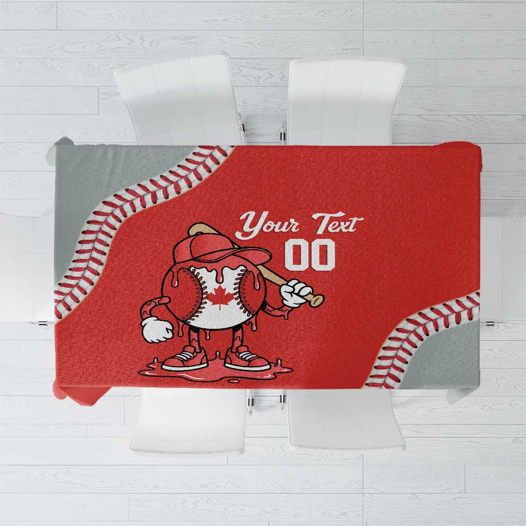 Canada 2026 Baseball Custom Tablecloth Go Champions Drip Style