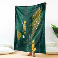 Australia Socceroos 2026 Custom Blanket Go Aussie Kangaroo National Color