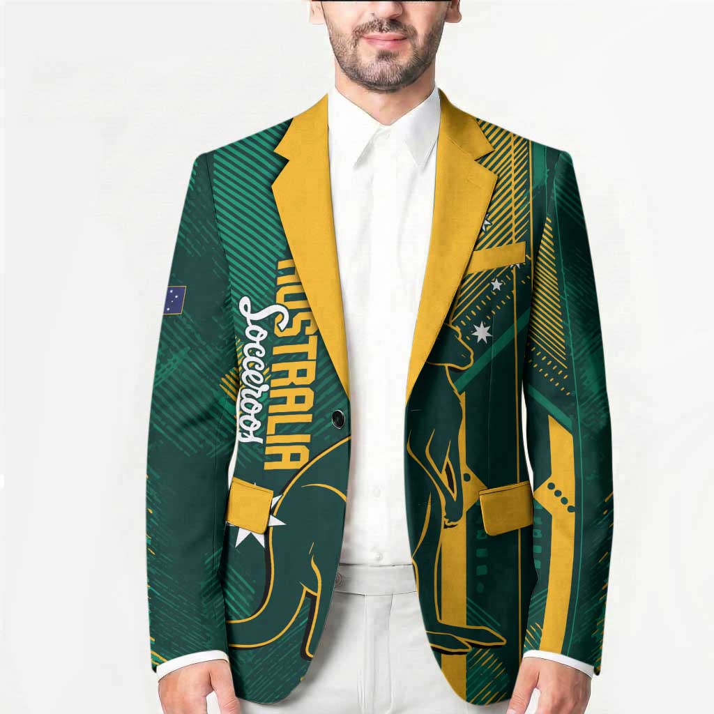 Australia Socceroos 2026 Custom Blazer Go Aussie Kangaroo National Color
