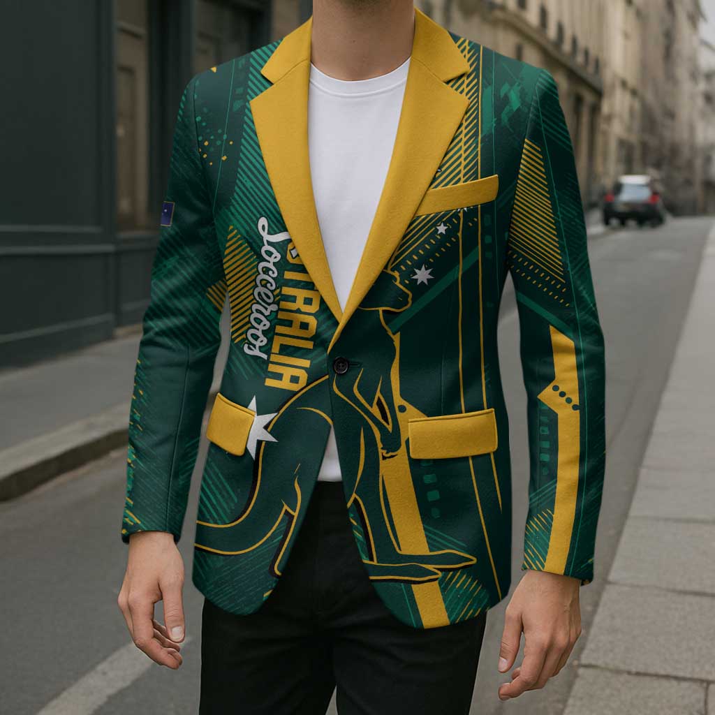 Australia Socceroos 2026 Custom Blazer Go Aussie Kangaroo National Color