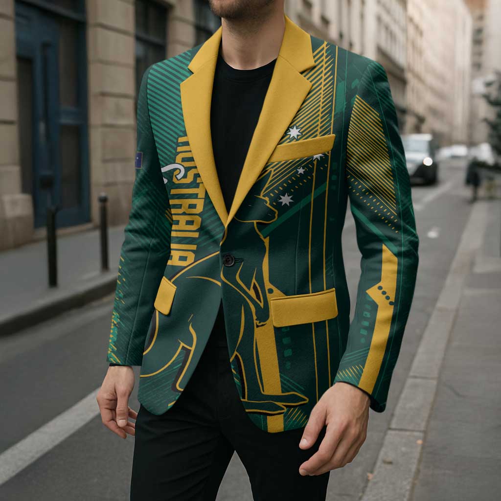 Australia Socceroos 2026 Custom Blazer Go Aussie Kangaroo National Color