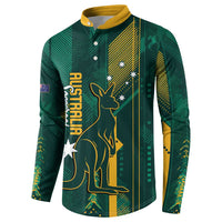 Australia Socceroos 2026 Custom Button Sweatshirt Go Aussie Kangaroo National Color